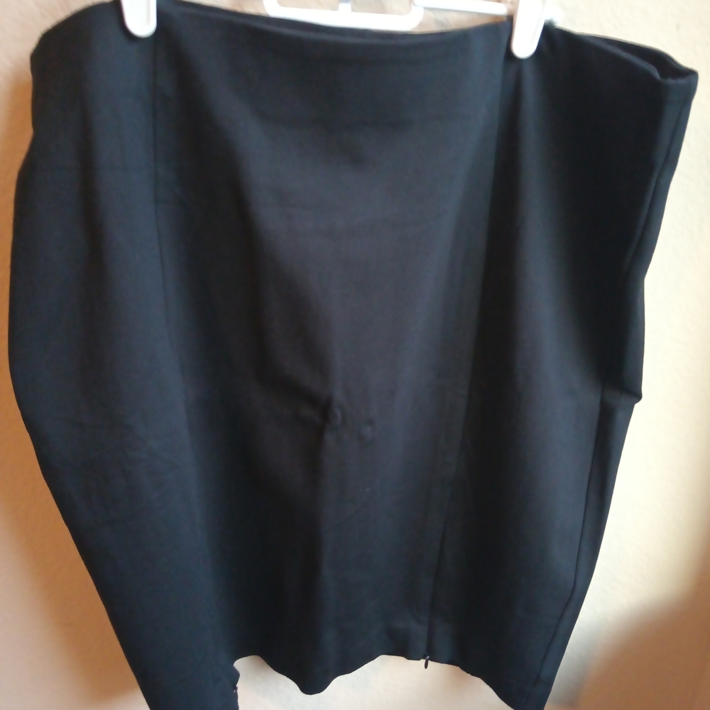 Lane Bryant Elegant Black Pencil Skirt